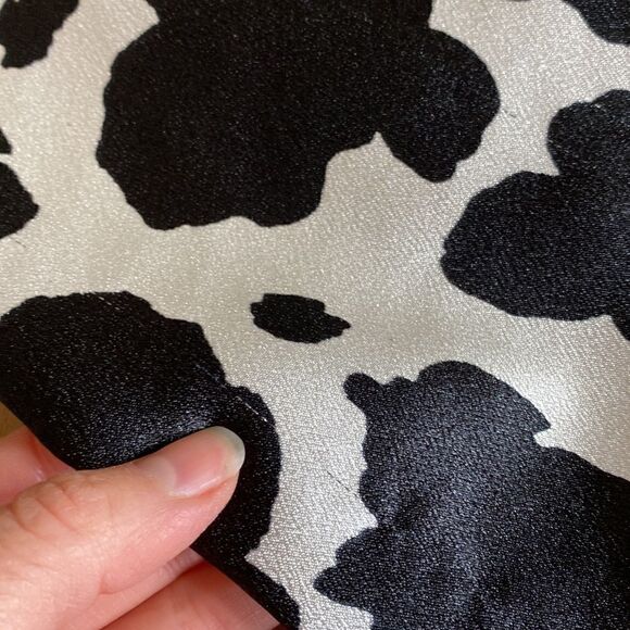 Wild Fable Black and Whit Cow Print Satin Mini Dress Size XS - Picture 12 of 12